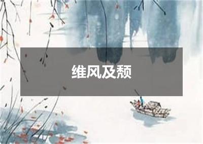 "维风及颓"的全诗出处及翻译赏析
